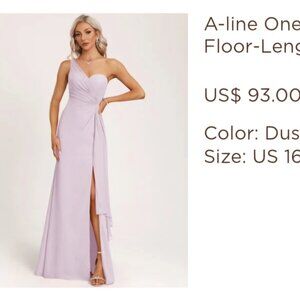 Dusty lavender Bridesmaid Dress